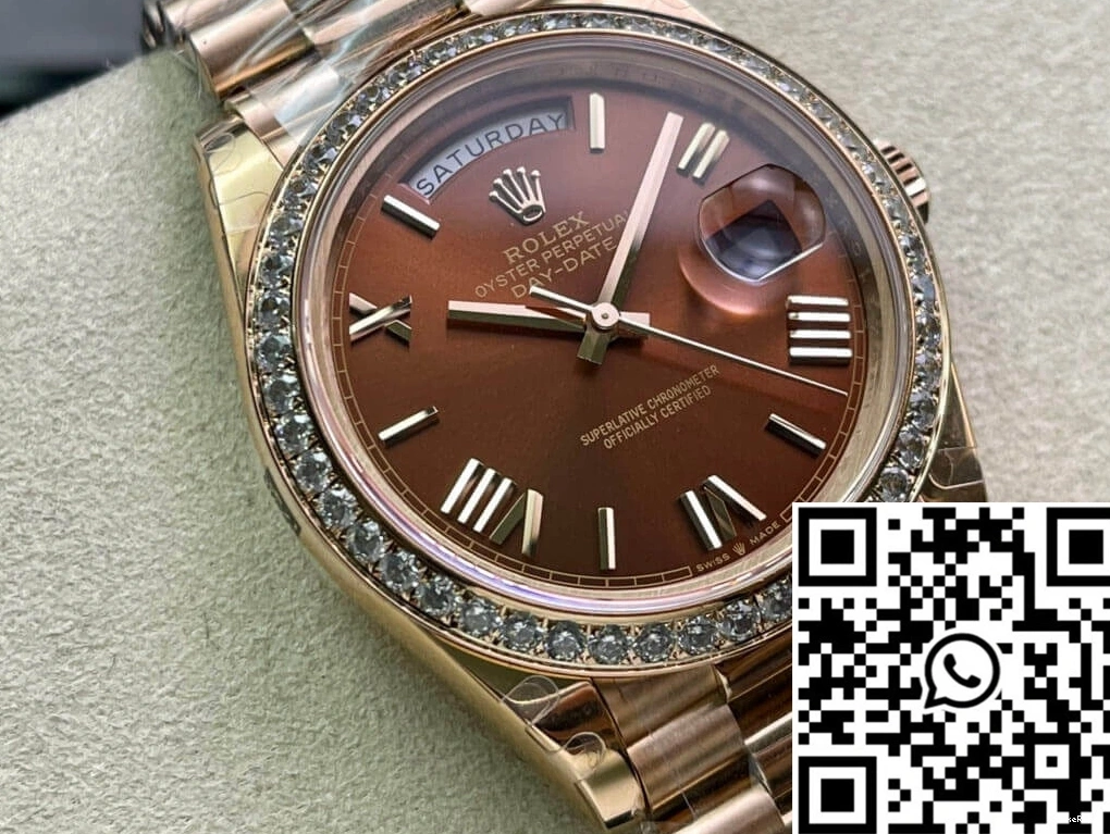 Rolex M228345RBR-0009 EW Gold Date Day Factory Rose 0226